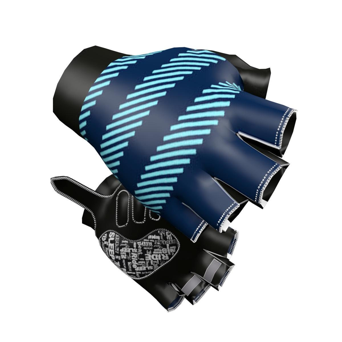 Glove Big Ring Bengal Denim Cyan BR4014 Mens