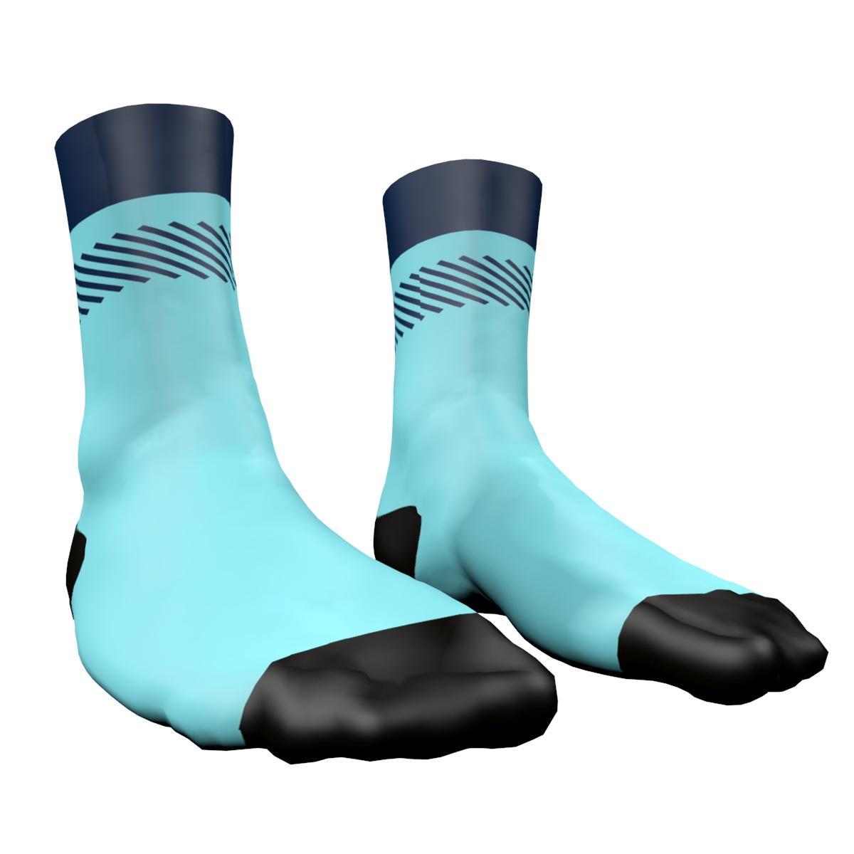 Sock Big Ring Bengal Denim Cyan BR4014 unisex