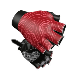Glove Big Ring Lulu Falu Red Light Carmine Pink Mens-BR5025