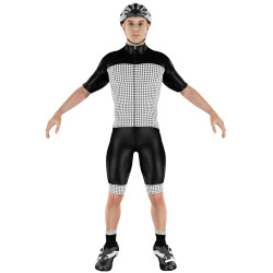 Cycling Clothing Combo Big Ring Griffin Black Gray Mens BR5034