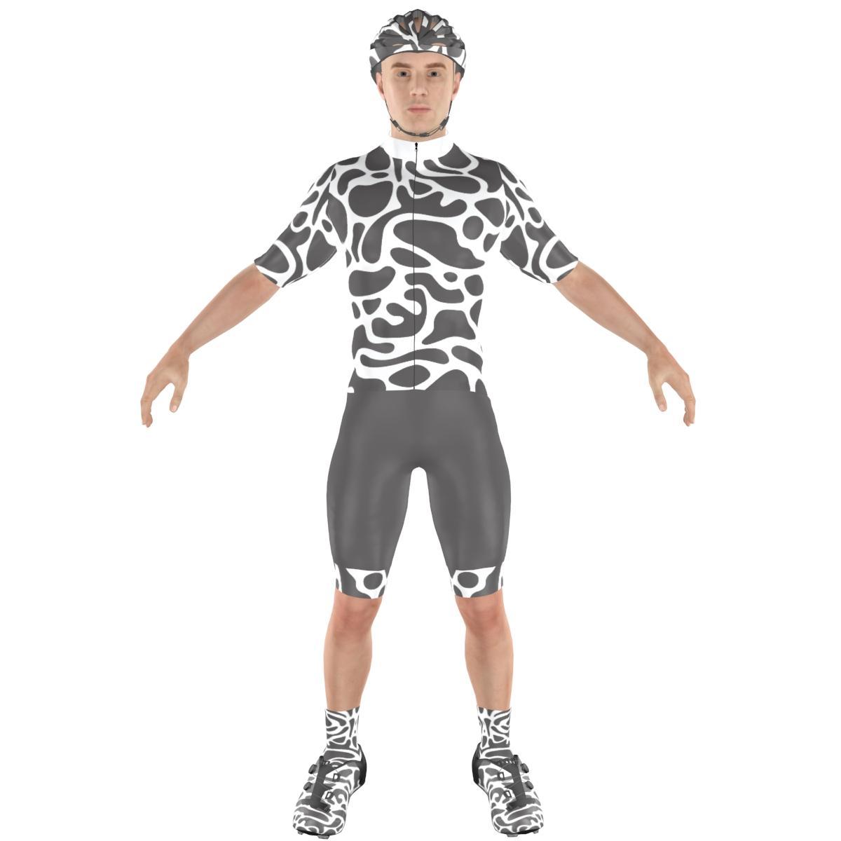 Cycling clothing combo Big Ring Pepper Dark liver Platinum  Mens--BR4195