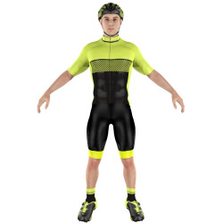 Cycling Clothing Combo Big Ring Wylie June Bud Eerie Black Mens-BR4042