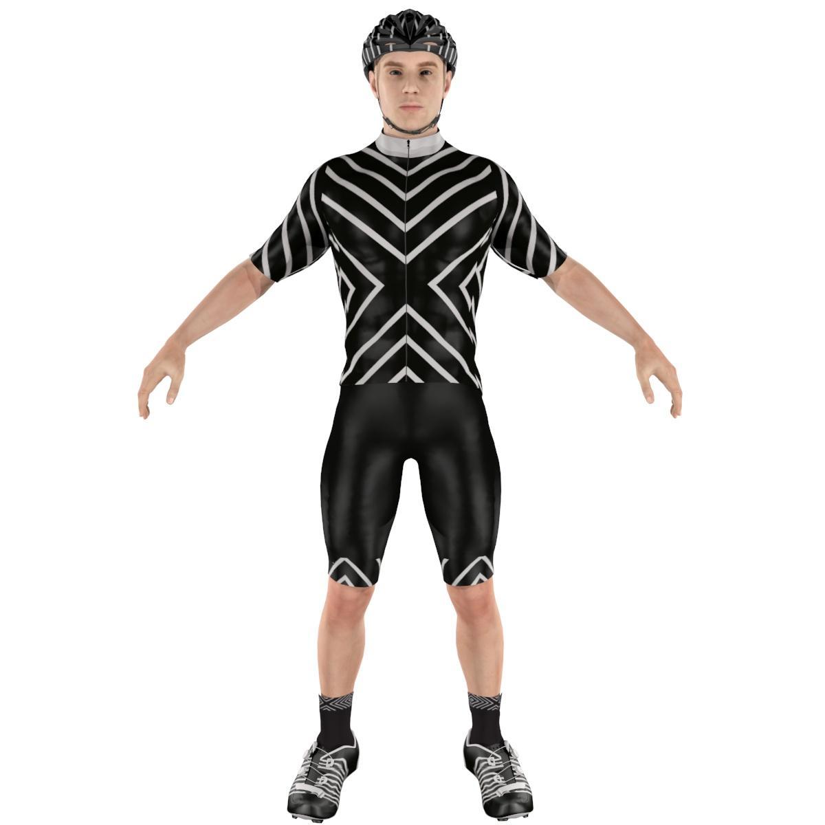 Cycling Clothing Combo Big Ring Nicholas Black Spanish Gray Mens-BR5177