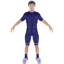 Cycling Clothing Combo Big Ring Mara Space Cadet Roman Silver Mens-BR5103