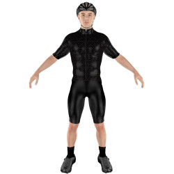 Cycling Clothing Combo Big Ring Socks Black Olive Black Mens-BR4078