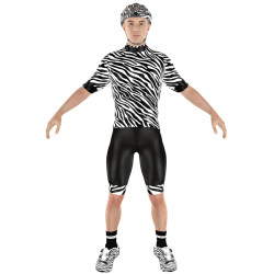 Cycling clothing combo Big Ring Eldon Black White Mens-BR4090