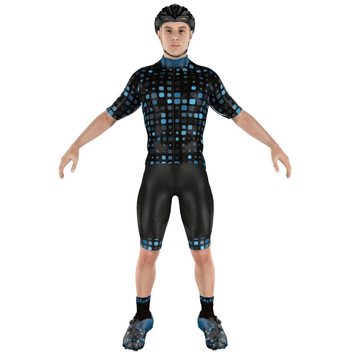 Cycling Clothing Combo Big Ring Amir Licorice Blue Sapphire Mens-BR5195