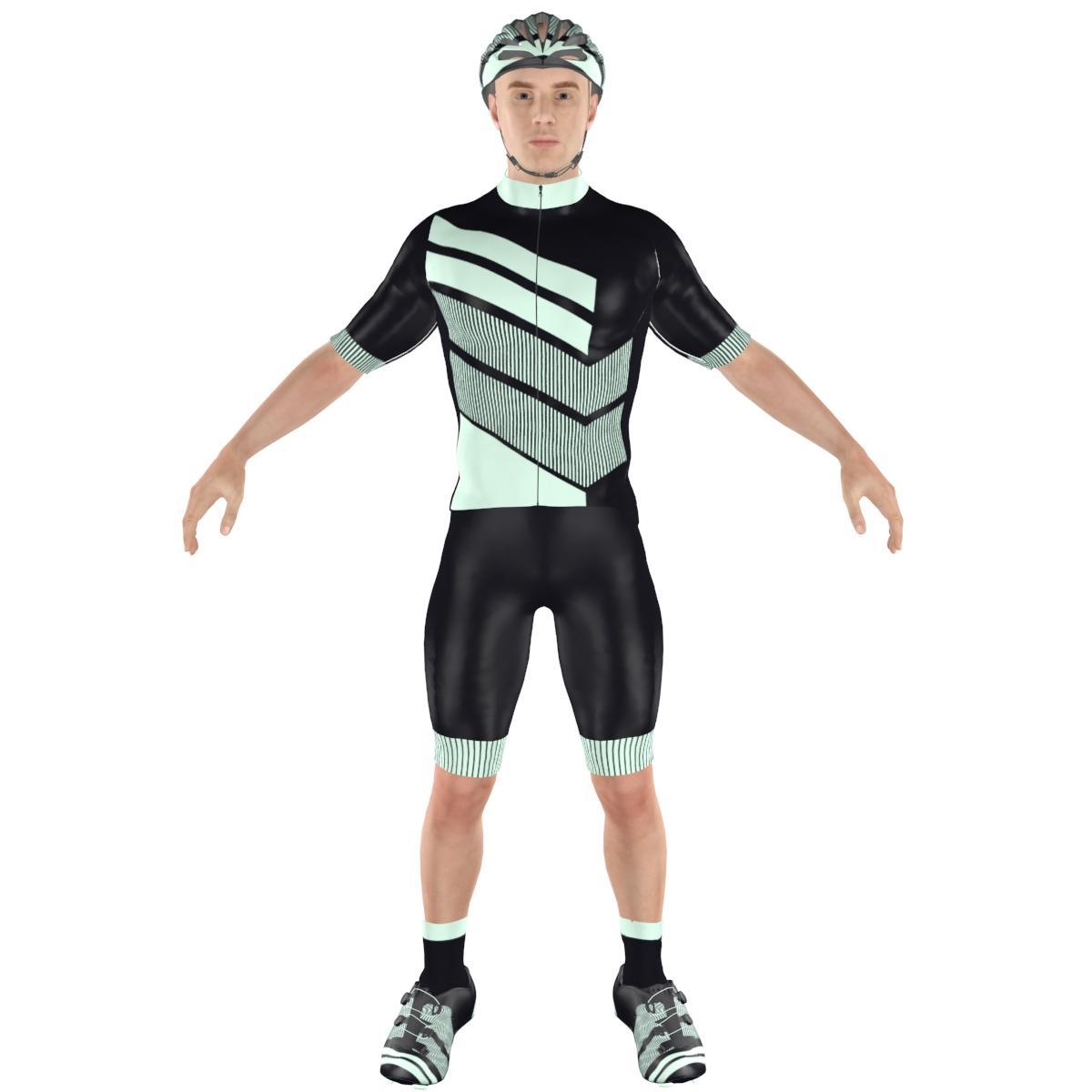 Cycling clothing combo Big Ring Everest Black Jet Stream Mens-BR4121