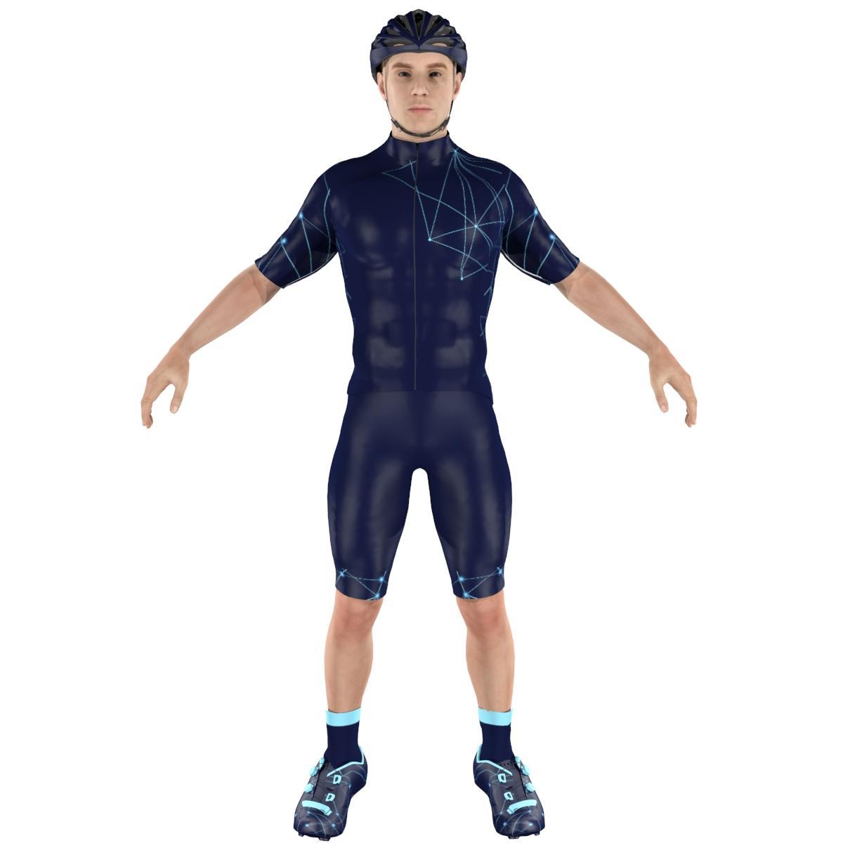 Cycling Clothing Combo Big Ring Ruth Middle Blue Yankees Blue Mens-BR4052