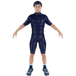 Cycling Clothing Combo Big Ring Ruth Middle Blue Yankees Blue Mens-BR4052