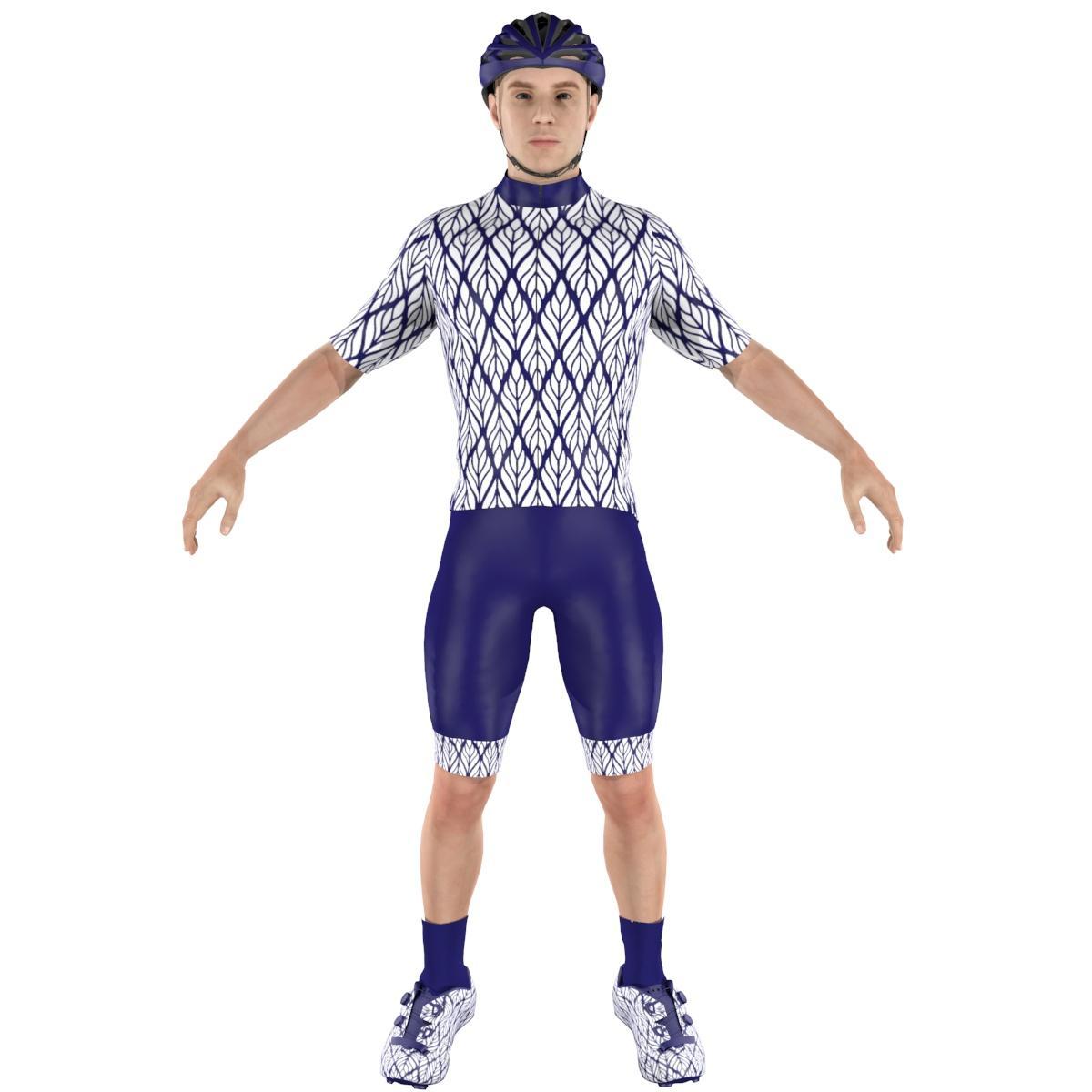 Cycling Clothing Combo Big Ring Alan Space Cadet Bright Gray Mens-BR5106