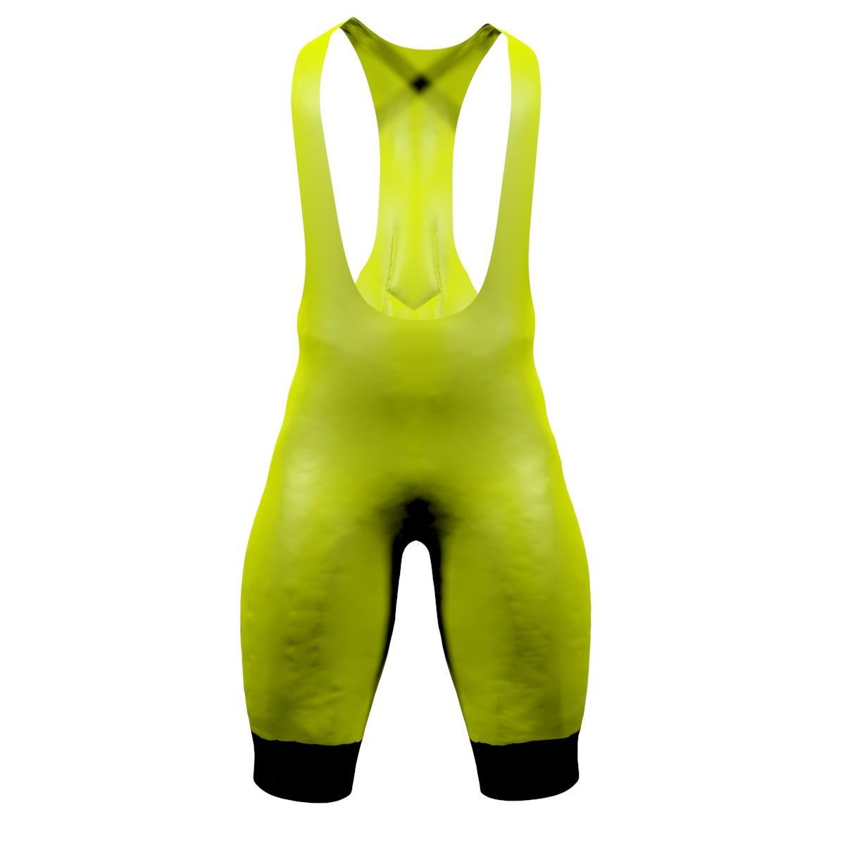 Bibshort Big Ring Hugh Acid Green Rich Black White Mens-BR4023