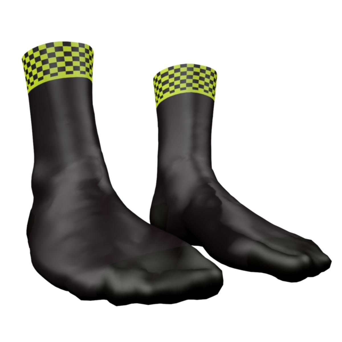 Sock Big Ring Atom Acid Green Eerie Black  unisex-BR4021