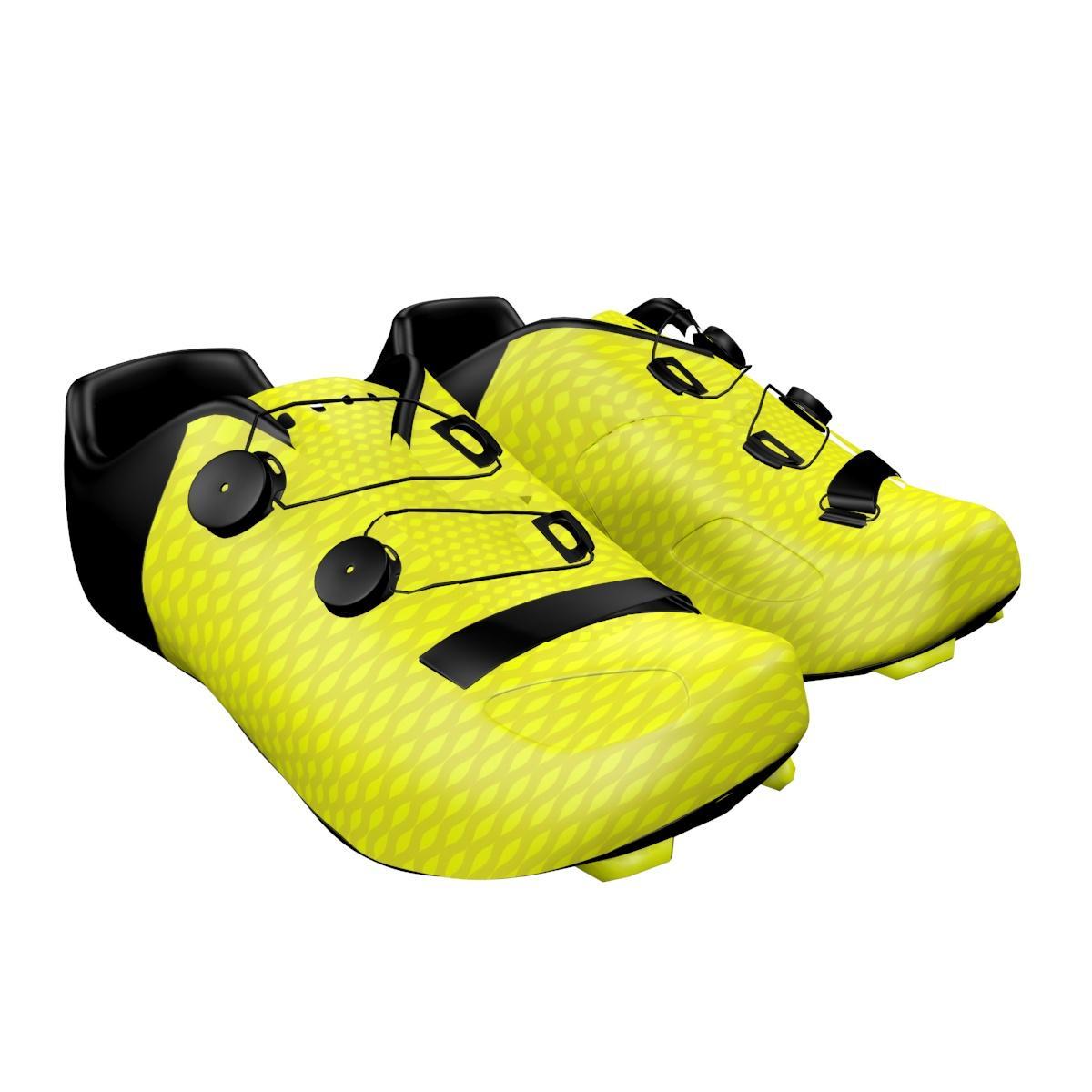 Bicycle Shoe Carbon Customised Big Ring Hugh Acid Green Rich Black White Mens-BR4023