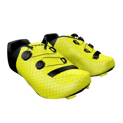 Bicycle Shoe Carbon Customised Big Ring Hugh Acid Green Rich Black White Mens-BR4023