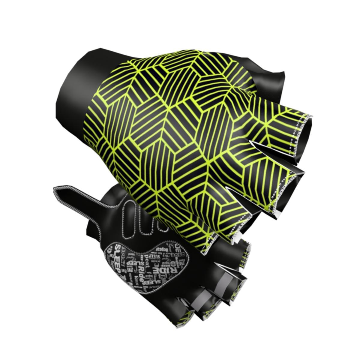 Glove Big Ring Gloria Bitter Lemon Rich Black Mens-BR4015