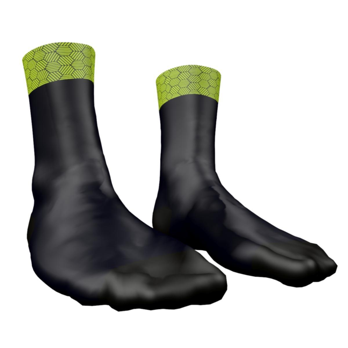 Sock Big Ring Gloria Bitter Lemon Rich Black unisex-BR4015