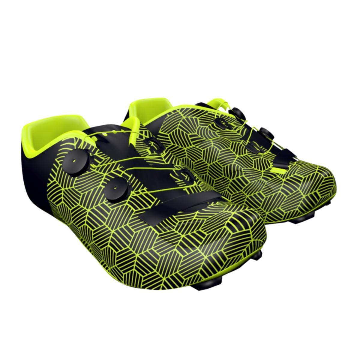 Bicycle Shoe Carbon Customised Big Ring Gloria Bitter Lemon Rich Black Mens-BR4015
