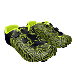 Bicycle Shoe Carbon Customised Big Ring Gloria Bitter Lemon Rich Black Mens-BR4015