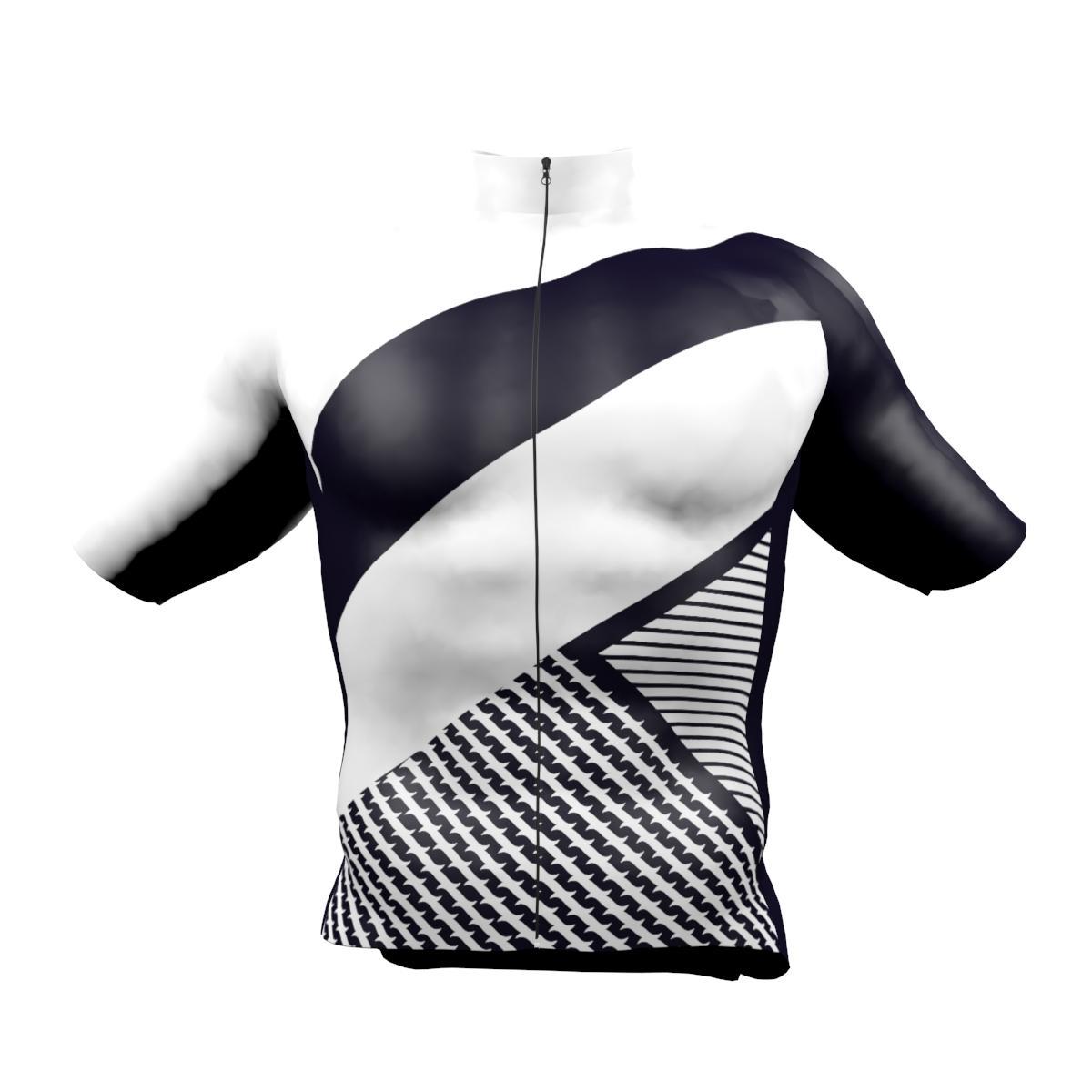 Jersey S/S Big Ring Cagire Raisin Black White Mens-BR4024