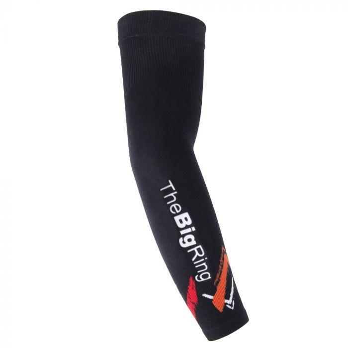 BigRing Lightweight Sunscreen Arm Sleeves BigRing Zig Zag Black