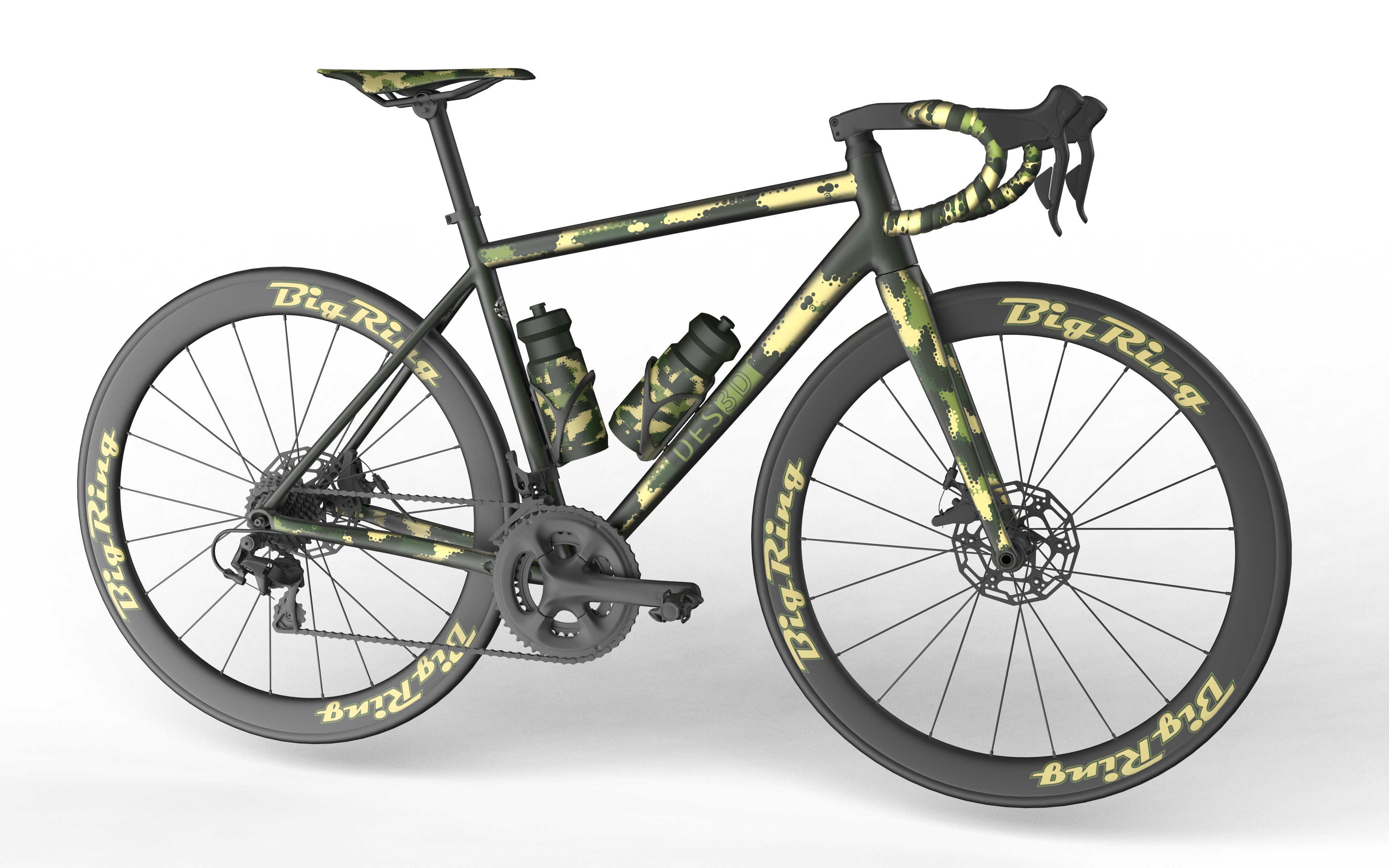 Bicycle Big Ring Walker Mustard Green Eerie Black BR5197