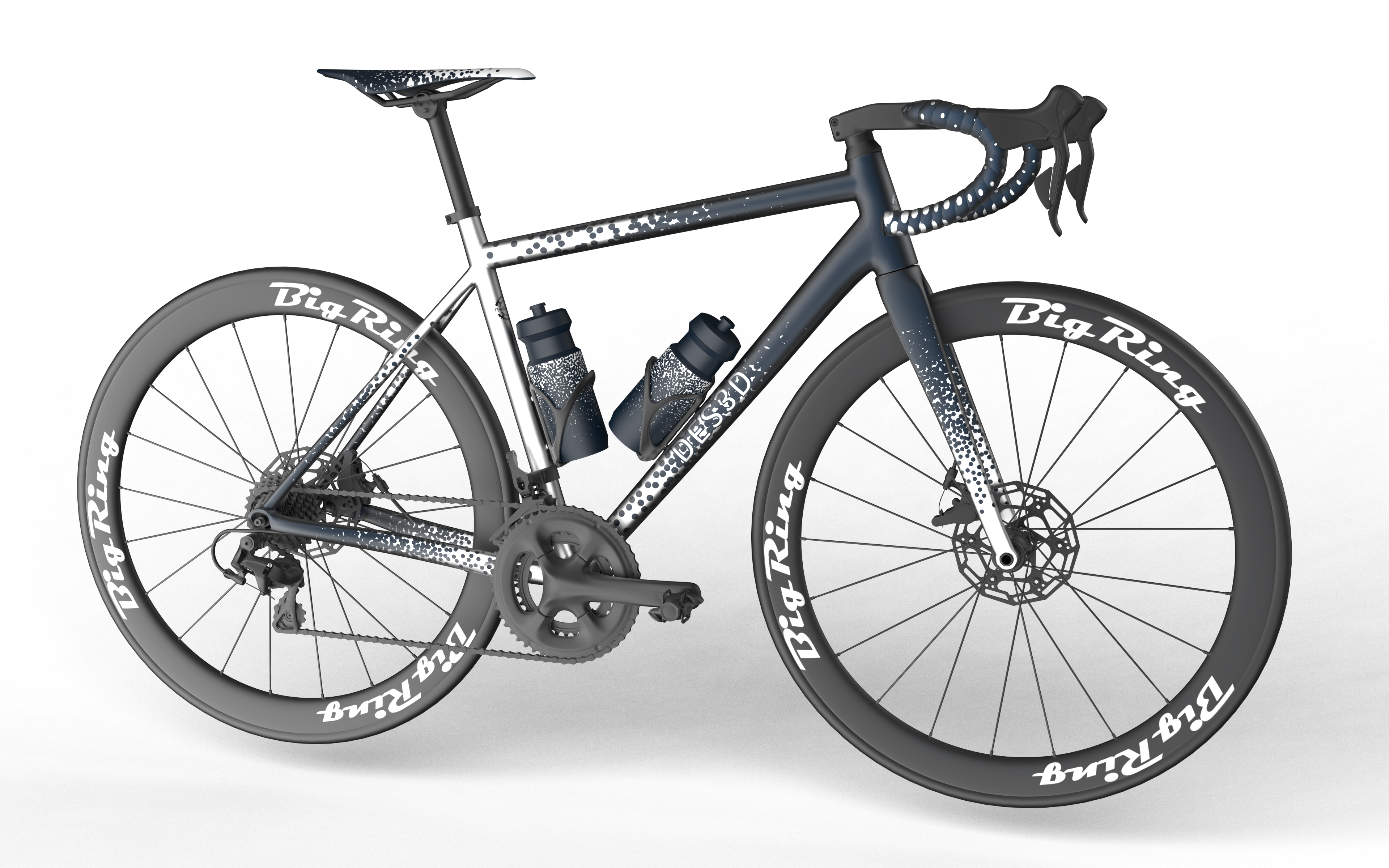 Bicycle Big Ring Declan White Maastricht Blue  BR5183