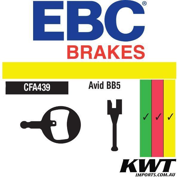 EBC - Avid Ball Bearing BB5 Disc Pad - Gold Sintered Compound