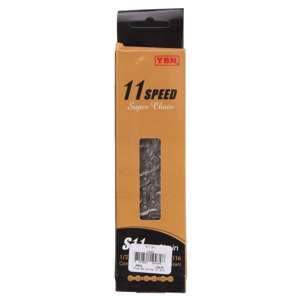 YABAN Chain - 11 Speed - S2 - 1/2 X 11/128 X 116L - Solid Pin & Plate - 5.5mm - Silver/Grey