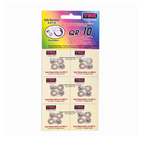 YABAN Chain Links - 1/2 x 1/8 Speed, 50pc Silver