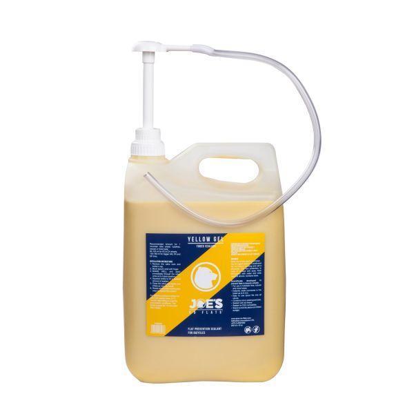 JOES NO-FLATS Yellow Inner Tube Sealant 5L - NOT FOR TUBELESS - Contains Micro-fibres to Prevent Punctures (with nozzle)