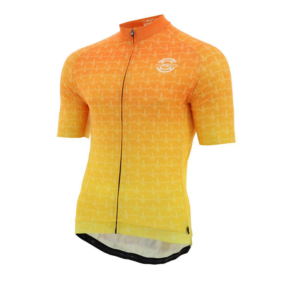 Jersey S/S Big Ring Heartbeat Orange Fade